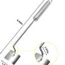 Orange Peeler and Stainless Steel Fruit Fork, 304 Stainless Steel Fruit Peeler for Oranges, Grapefruits, Lemons, Citrus, Fruit Peelers for kitchen with Ergonomic Safe Handle & Good Sturdy(2 PCS)') (Gold)