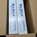 Nordic Pure 20x25x4 (19_1/2 x 24_1/2 x 3_5/8) Pleated MERV 12 Air Filters 2 Pack