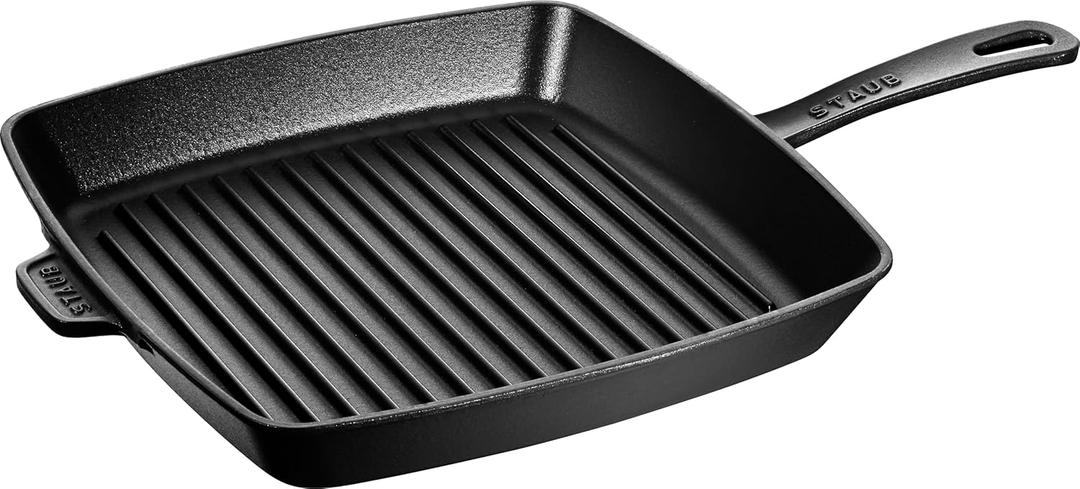 Staub American Grill Pan Cast Iron Suitable for Induction Cookers 30 cm Black Staub American Grill Pan Cast Iron Suitable for Induction Cookers 30 cm Black