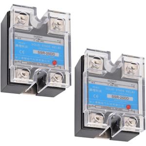BlueStars Pack of 2 SSR-25DD Solid State Relay DC 332V Input, DC 5200V Output, 25A Single Phase