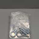 Adhesive Ceiling Hooks 4 Pack, Hold 40lbs, Extra Heavy Duty for Hanging Plants, Adhesive Stick On Outdoor Ceiling Hanger, No Drill & No Screw Stainless Steel Sticky Eyes Hooks