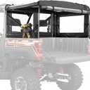KEMIMOTO UTV Soft Cargo Camper Bed Cover Rack Compatible with Polaris Ranger 570 Full-size/XP 900/1000 / XP 1000 / Crew XP 1000 2013-2024 Rear Camper Top Canvas Cover Accessories