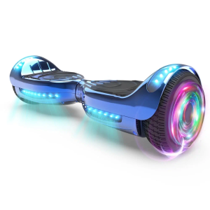 HOVERSTAR
Flash Wheel Hoverboard 6.5" Bluetooth Speaker with LED Light Self Balancing Wheel Electric Scooter - Chrome Blue