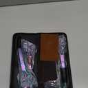 KINGSTAR 7.0in Titanium Rainbow Professional Pet Grooming Scissors Set,Straight & Thinning & Curved Scissors 4pcs Set for Dog Grooming,(Rainbow)