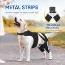 Dog Knee Brace for Torn ACL Hind Legs with Vest, Adjustable Dog Leg Brace with 4 Stabilizers, Hip Support to Reduce Pain, CCL Tear Recovery & Arthritis Ligament Injuries & Luxating Patella (X-Small)