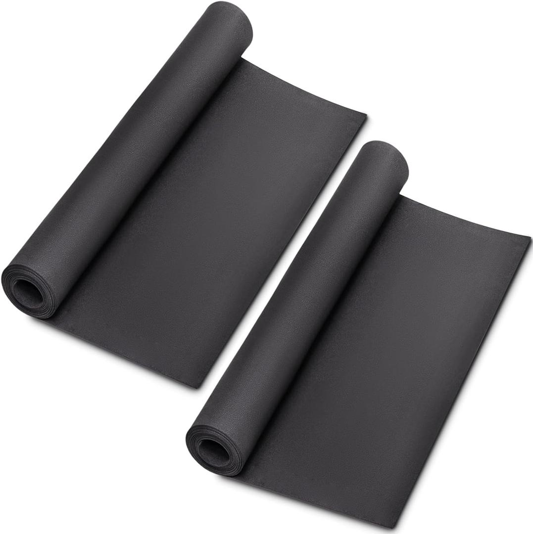 2-Pack Black Eva Foam Cosplay Sheets roll, Premium eva Craft Foam 1mm Thick, 13.5" x 49", High Density 86kg/m3 for Cosplay Costume, Crafts, DIY Projects by MEARCOOH
