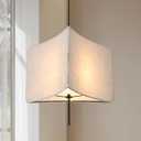 Modern Pendant Lights, 16.65 Inch Pendant Light kit, Linen lampshade E26 Socket (no Bulb), Suitable for Kitchen, Dining Room, Bedroom, Living Room, Corner