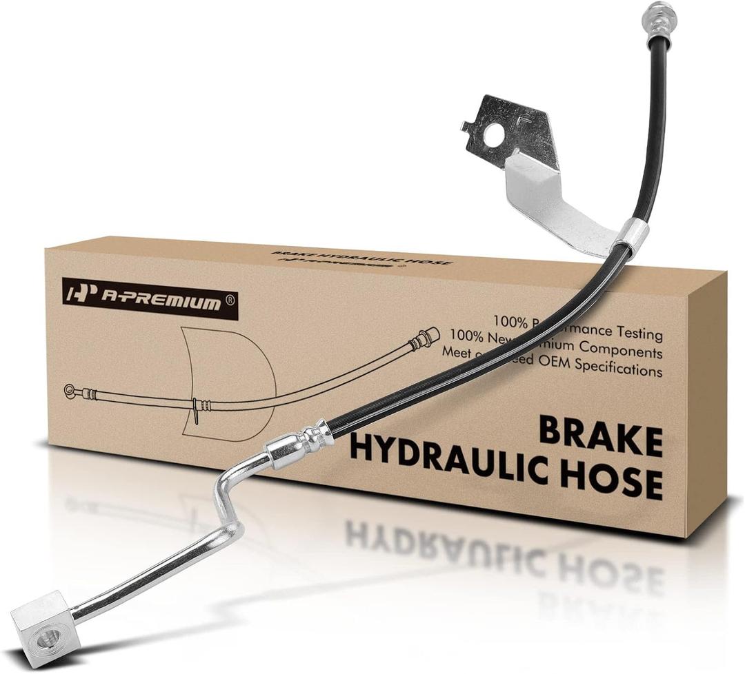 A-Premium Front Driver Brake Hydraulic Hose Compatible with Select Ford Models - F-250 F250 Super Duty, F-350 F350 Super Duty 2013-2016, RWD Only - Replace# DC3Z2078J
