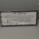 TQianJiang Christian Inspirational Quote Wall Art The Blessing May The Lord Bless You Sign Scripture Print 24"×10" Bible Verse Positive Sayings for Living Room Bedroom Wood Wall Hanging (Black)