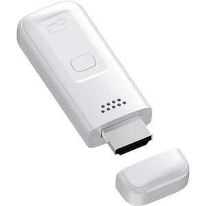 Wireless HDMI Display Dongle Adapter 2025, 1080P Plug & Play HDMI Extender Wireless Receiver for Smartphone/PC/Laptop to TV/Monitor/Projector, HD Streaming Video/Audio/File, Airplay & Miracast (White)