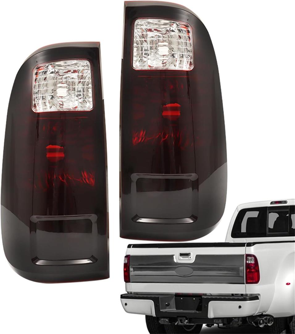 waltyotur A Pair of Smoked Black Taillights Replacement for F250 2008-2016 Tail Lights BC3Z13404A, BC3Z13405A