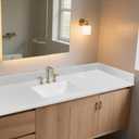 21 in. W x 4 in. H Sidesplash in Pure White, Quartz Side Splash for Bathroom Vanity Sink Top, 21 Inch Universal Bathroom Vanity Sidesplashes, 21x0.75x4 inches