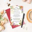 3 x Bonus Mom Mother's Day Card, Poem Mothers Day Card for Bonus Mom Stepmom, Heartfelt Mother's Day Gift from Stepdaughter Stepson