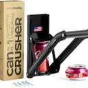 HomeBuddy Can Crusher for Recycling - 12 Oz. and 16 Oz. Can Crusher Wall Mounted for Aluminum - Compact and Easy to Use, Mounting Rivets Included, Man Cave Accessories (Black)