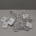 Hiboom 6 Pack 12 Inch Snowflake Christmas Window Lights, Battery Operated LED Hanging Snowflake Lights for Indoor Outdoor Christmas Window, Wall, Door, Glass Decorations