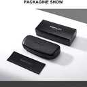 Classic Square Polygon Reading Glasses for Men Women Light Blocking Computer Readers Spring Hinge Metal Frame (Silver)