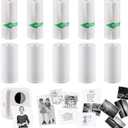 HuiJuKeJi 10 Rolls Thermal Inkless Printing Paper for Mini Sticker Receipt Printer Portable Bluetooth Pocket Printer, Including 5 rolls of adhesive thermal Paper for Photo Journal Notes Memo-57x25mm
