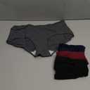 INNERSY Womens Underwear Cotton Hipster Panties Regular & Plus Size 6-Pack (Large, Dark Vintage)