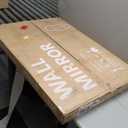 Wavy Wall Mirror -55''24'' Irregular Wall Mirror Decorative Alloy Framed Mirrors Abstract Artistic Mirrors Wavy Mirror for Cloakroom/Bedroom/Living Room/EntrywayBlack