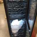 Nutrichef 27 Bottle Wine Fridge | Dual Zone Wine Chiller | Adjustable Temperature 41F to 64F | Ultra Quiet Operation | Wine Cooler For Home, & Office | Free Standing 43x11x23 IN (Black)