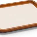 Oirlv Solid Wood Jewelry Tray Jewelry Display Holder Showcase Watch Display Organizer (Medium, Creamy-white) (7.87"x 7.08"x 0.59")