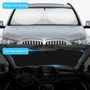 INSAUTO Windshield Sun Shade for 2019-2025 BMW 3 Series 328i M340i M3, Front Window Sun Visor Protector Cover Custom Fit BMW 3 Series Accessories