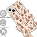 Brown Gingerbread Christmas Trees Case Compatible with iPhone 14 Plus, Cute Christmas Festival Case for iPhone 14 Plus, Cool TPU Bumper Phone Case Cover