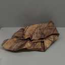 Farmhouse Round Fitted Tablecloth with Elastic Edge Wooden Brown Outdoor Tablecloth Waterproof Table Cover for Picnic Dinner Party Decor Fits 36-40" Diameter Round Tables