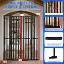 SHYUJAJIE 71 Inch Extra Tall Pet Gate for Cats, Black, 29.5-48"wide 