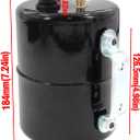 Vacuum Reserve Canister 5 in D x 7 in L Steel Black Finish