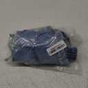 OLUCKY Women's Casual Summer Denim Shorts Mid Waisted Stretchy Ripped Jean Shorts with Pockets Medium, Blue 