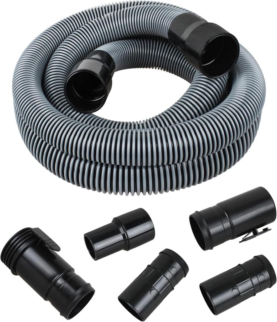 1-7/8-inch Shop Vacuum Hose for Ridgid Wet/dry Vac Replaceable Parts #WS17823A,10 Feet Long (Black)