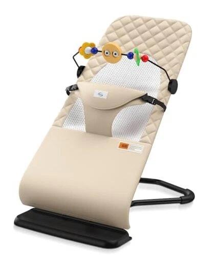 Baby Bouncer, Bouncer Seat for Babies 0-12 Months,Ergonomic Baby Seat