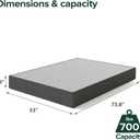Zinus 9 Inch Full WonderBox(TM) Smart Box Spring, Quick Assembly Mattress Foundation, Durable Metal Frame, Grey