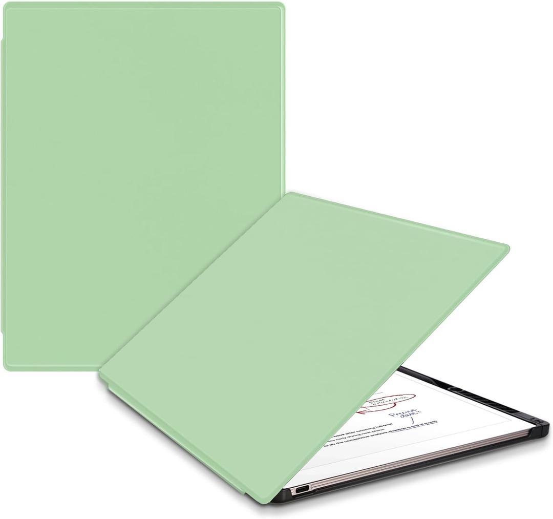 2 x Case for Remarkable Paper Pro Tablet 11.8" (2024 Released) Lightweight and Hard Back Shell Protective Book Folio Cover,Have Auto Sleep/Wake,Pen Holder and Pen Tips Box (Matcha Green)