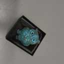 LAIDANLA Turquoise 2.4" Owl Statue Natural Healing Crystal Cute Owl Animal Figurine Pocket Sculpture Reiki Spiritual Energy Gemstone Home Office Room Desk Decor Gifts for Women Men