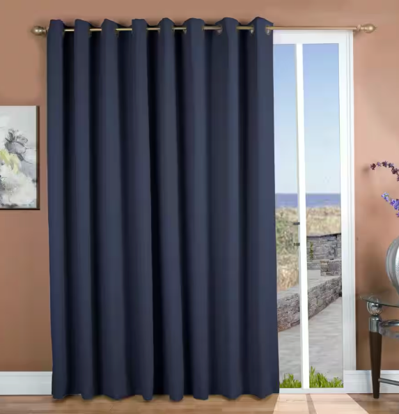 Curtain, Polyester 100%, Made in China, Size 54×84 inch, Color Blue, 1 PCS
