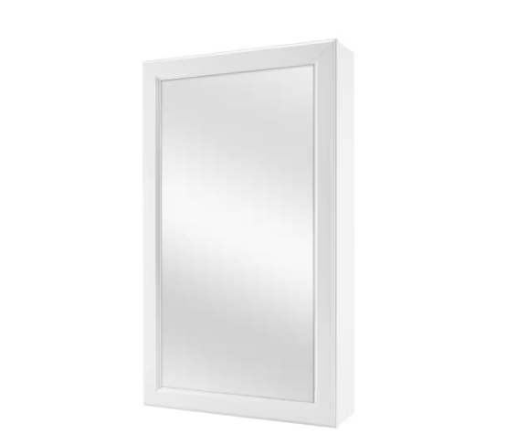 Glacier Bay
15.25 in. W x 26 in. H Rectangular Framed Surface-Mount Bathroom Medicine Cabinet with Mirror in White