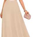 DRESSTELLS Womens Formal Dresses for Wedding Guest Prom Ruffle Sleeve Lace Maxi Dress Evening Gown 2026 (Medium, Champagne)