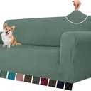 MAXIJIN Stretch Oversized Couch Covers for 3 Cushion Couch (91"-110"), 1-Piece Large Sofa Cover Slipcover Furniture Protector for Kids,Dogs (Extra Large, Diamond Pattern Pea Green)