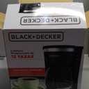 BLACK+DECKER 12-Cup Digital Coffee Maker, Programmable, Washable Basket Filter, Sneak-A-Cup, Auto Brew, Water Window, Keep Hot Plate, Black