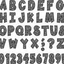 162 Pcs 7'' Bulletin Board Letters for Classroom Alphabet Numbers Combo Set