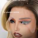 FAVE 13x6 Synthetic Lace Front Wig 18 Inch Blonde Layered Glueless Wig Pre Plucked Hairline Natural Density Kanekalon Futura Synthetic Wigs for Women Ombre Ash Blonde