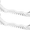 Ice Skate Guards Ice Skate Blade Covers Skate Blade Protector, 1 Pair of Adjustable Skate Guards for Hockey or Figure Skating (Youth, White)