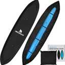 Obcursco 600D Kayak Cover Waterproof, 9.3-16.5FT Thickened UV-Proof, Tear and Fade Resistant Canoe Cover, Kayak Covers for Outdoor and Indoor Storage, Perfect as Kayak Accessories for SUP Paddle Board (Black)