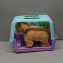 Little Live Pets Ouchies Hazel The Poodle Plush, 50+ Sounds, Limping to Walking Puppy Toy & Carrier, Interactive Toy Dog for Kids 5+