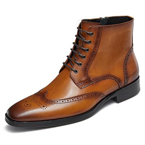 GIFENNSE Mens Dress Boots | Mens Chukka Boots | Formal Chelsea Boots | Mens Leather Boots |Oxford Boots for Men 10.5