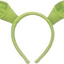 Sheliky Green Ears Headband Halloween Dress up Party Favors Women Men Cosplay Festival Theme Party Costume Accessories (01)