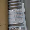 40.5" Extra Tall Baby Gate, 57.5"-60.2" Extra Wide Long Dog Pet Gate Indoor, Adjustable Safety Child Gate No Drill, Metal Auto Close Pet Proof Tall Gate for Stairs Doorway Kids, White