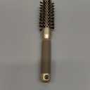 AIMIKE Round Hair Brush, 1 inch Barrel with Boar Bristles, Nano Thermal Ceramic & Ionic Tech, for Blow Drying, Styling, Curling and Shine + 4 Clips (Gold, Unisex, Fine Hair, Short Hair, Anti-Frizz)